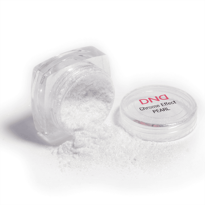 DND Chrome Effect White Pearl #01