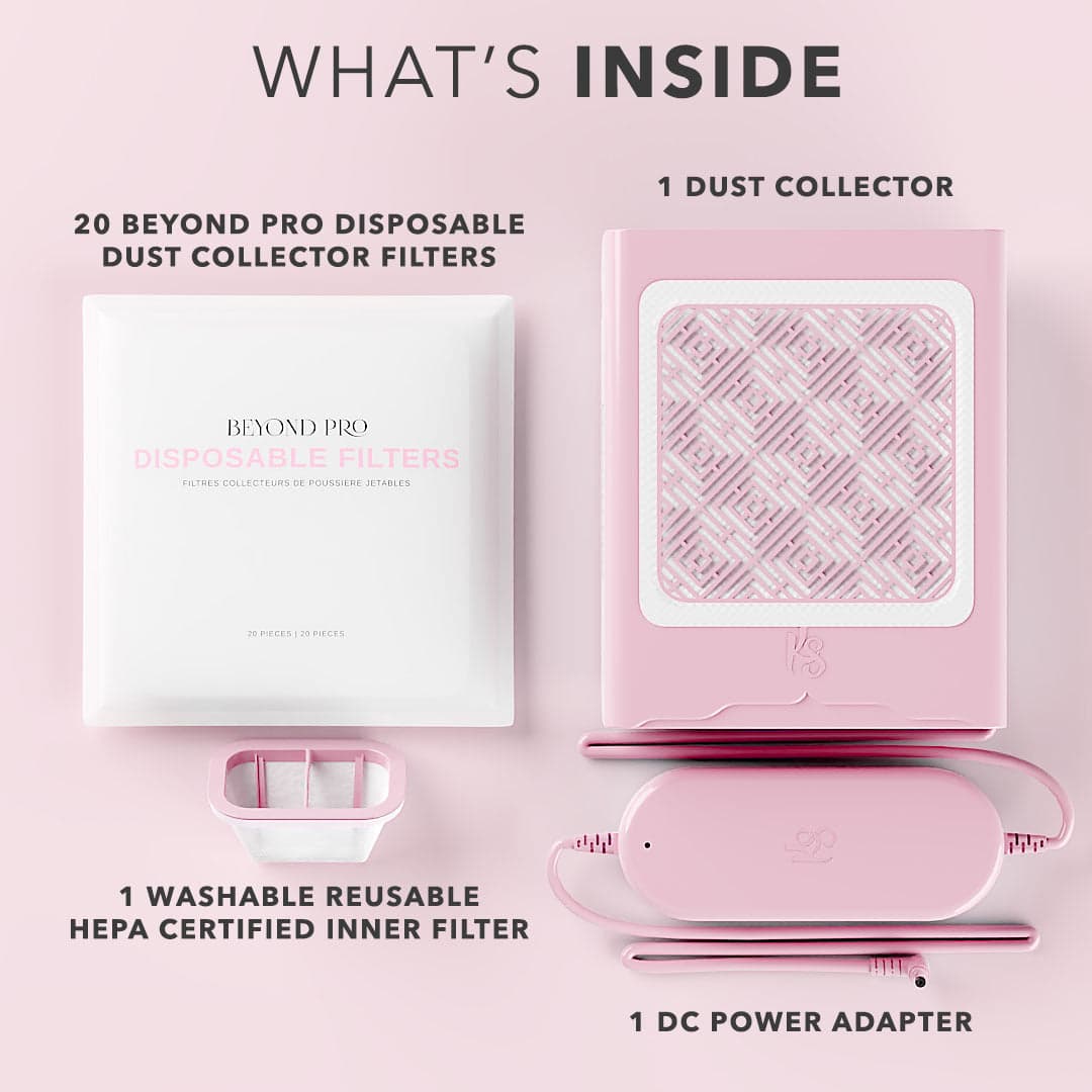 Beyond Pro Nail Dust Collector - Pink thumbnail 2