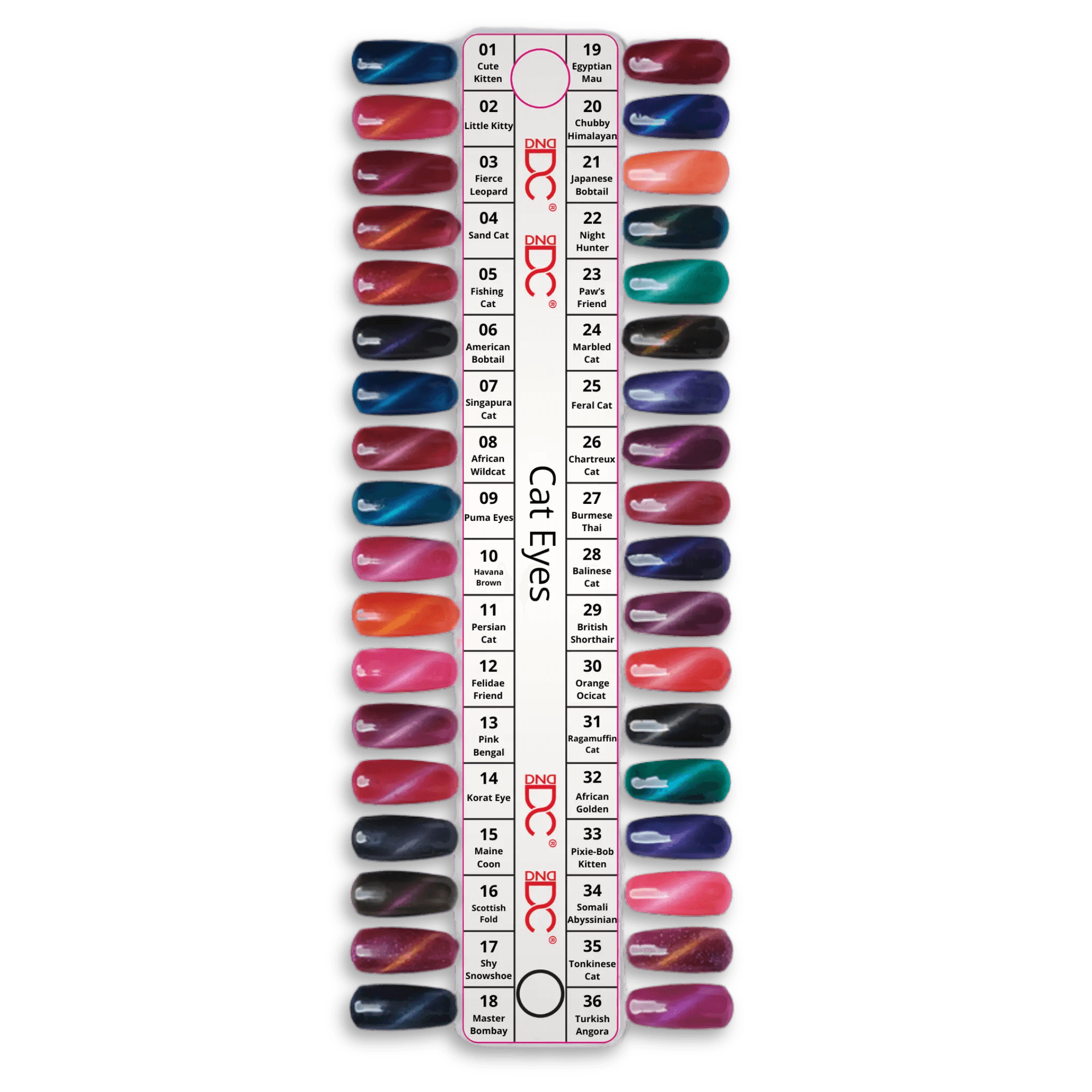 DC Cat Eyes Collection Color Swatches